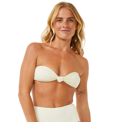 Rip Curl Dreams Bandeau Women's Bikini Top - Off White