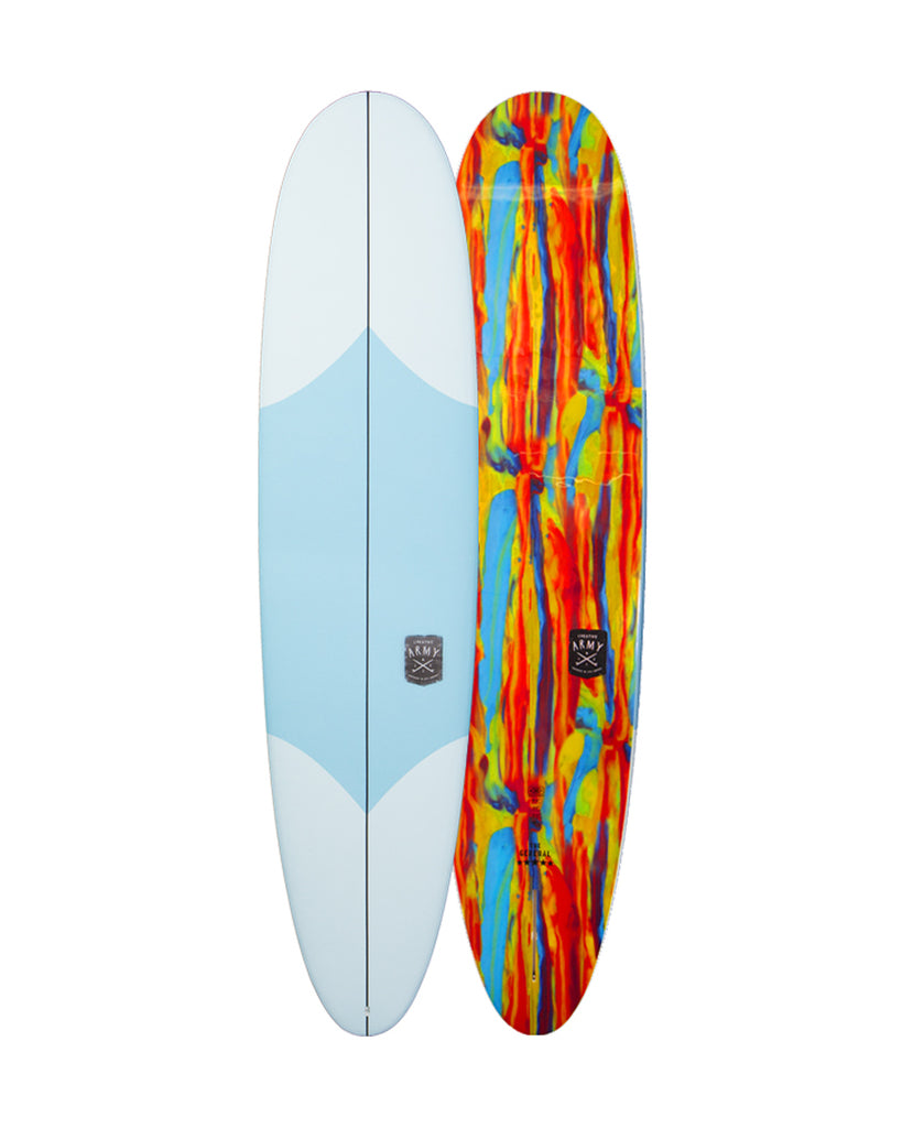 Ocean and Earth The General Epoxy Soft  8'0" Longboard - Sky Blue - Full View