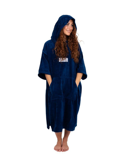Beachbum Towel Robe - Navy