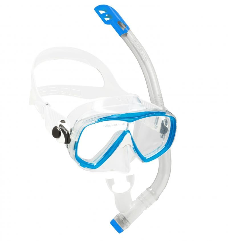 Cressi Estrella Junior Snorkel and Goggles Combo - Light Blue