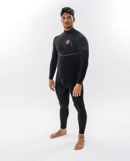 Rip Curl Men's Flash Bomb Fusion 5/3mm Zip Free Wetsuit 2025 - Black