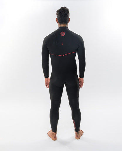 Rip Curl Men's Flash Bomb Fusion 5/3mm Zip Free Wetsuit 2025 - Black