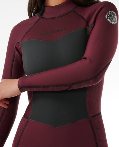 Rip Curl Dawn Patrol 4/3mm Women's Back Zip Wetsuit 2025 - Plum