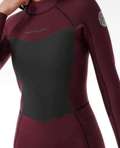 Rip Curl Dawn Patrol 4/3mm Women's Back Zip Wetsuit 2025 - Plum