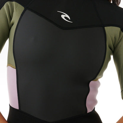 Rip Curl Omega 2mm Women's Back Zip Shorty Wetsuit - Khaki