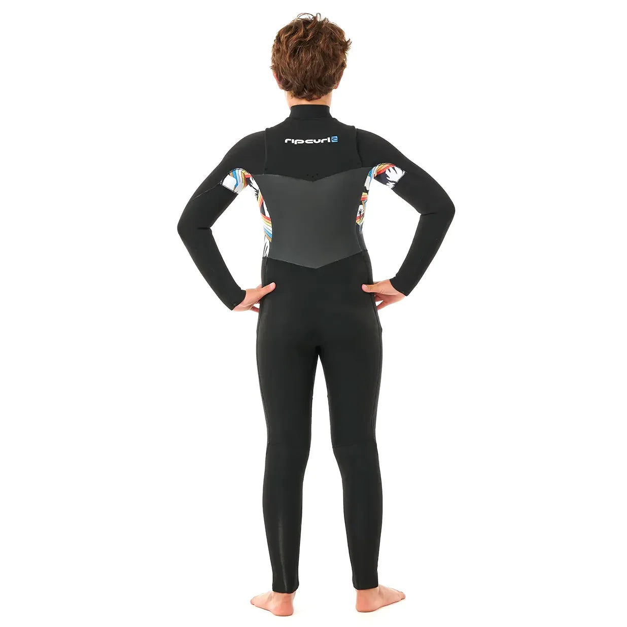 Rip Curl Junior Dawn Patrol 4/3 Chest Zip Wetsuit - Black/Multi - Buy online today