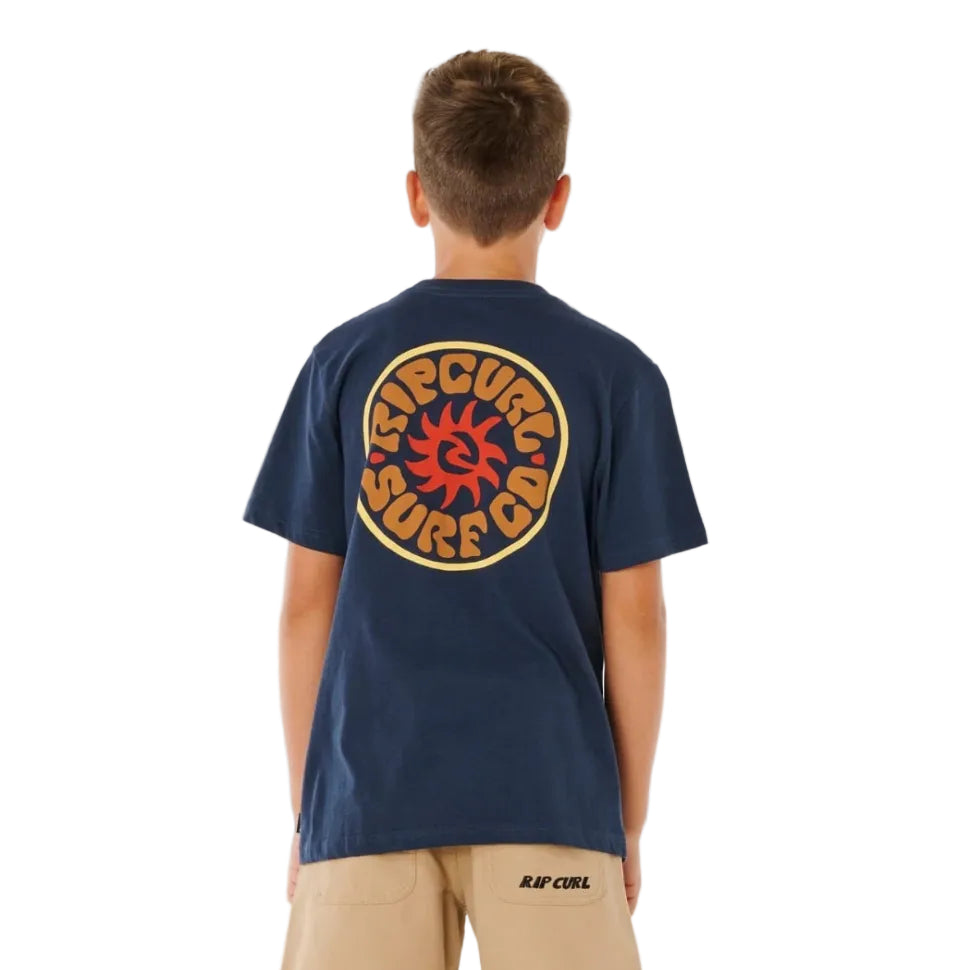 Rip Curl Pacific Rinse Circle Boys Tee - Dark Navy