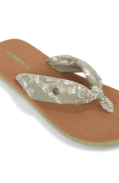 O'Neill Ditsy Sun Womens Sandals - Green Textured Jungle