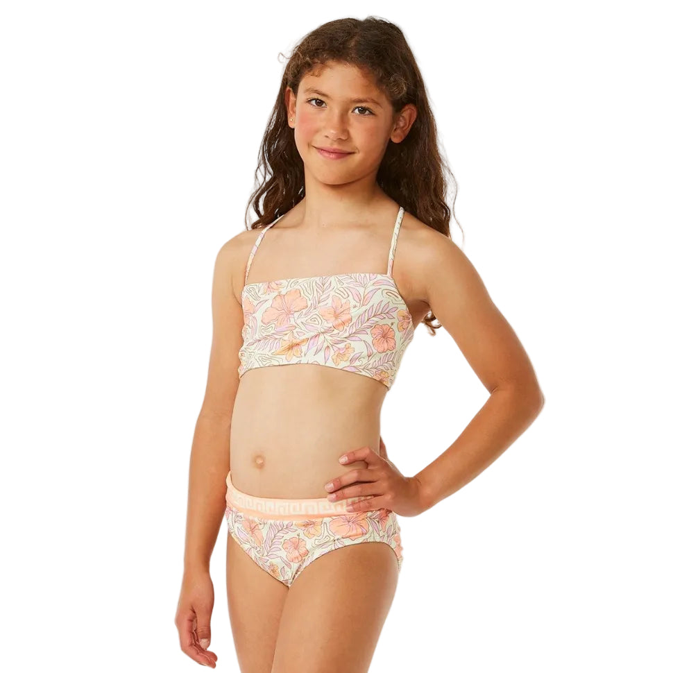 Rip Curl Hidden Tropic Girls Bikini - Lemon Ice