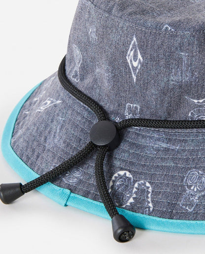 Rip Curl Revo Revo Boys Wide Brim Hat - Aqua