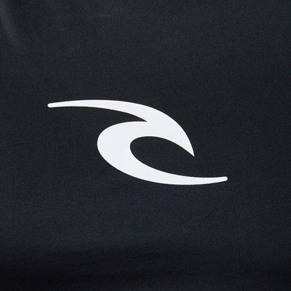 Rip Curl Waves Men's UPF Performance Short Sleeve Rash Vest - Black