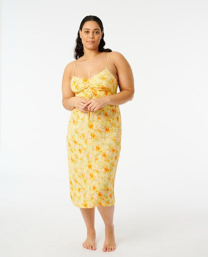 Rip Curl Summer Rain Women's Midi Dress - Straw
