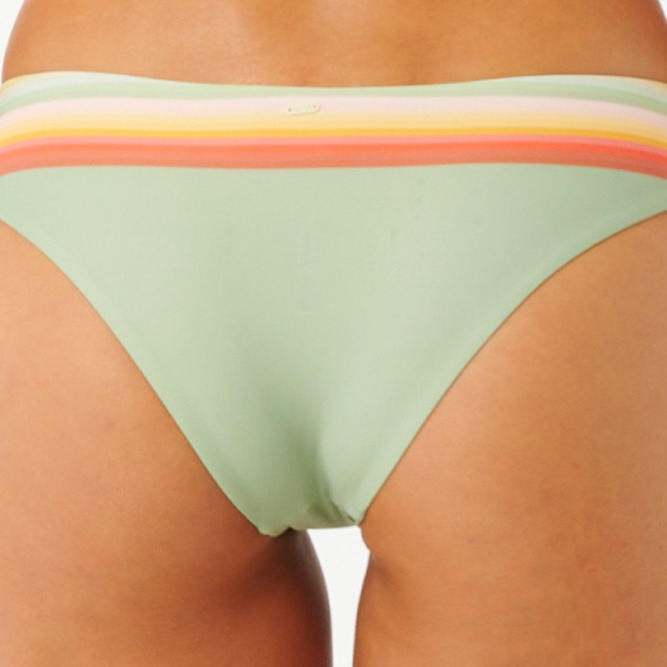 Rip Curl Surf Revival Cheeky Women's Bikini Bottoms - Green