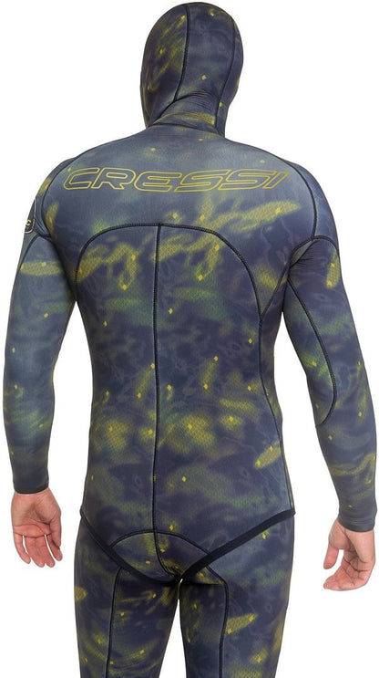 Cressi Lampuga Men's 2-Piece Spearfishing 7+5mm Wetsuit - Camo