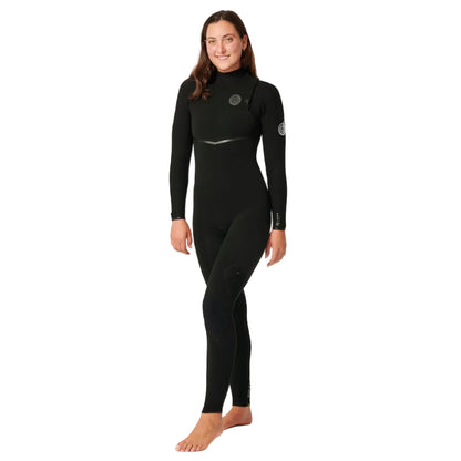 Rip Curl E-Bomb 4/3mm Zip Free Womens Wetsuit - Black