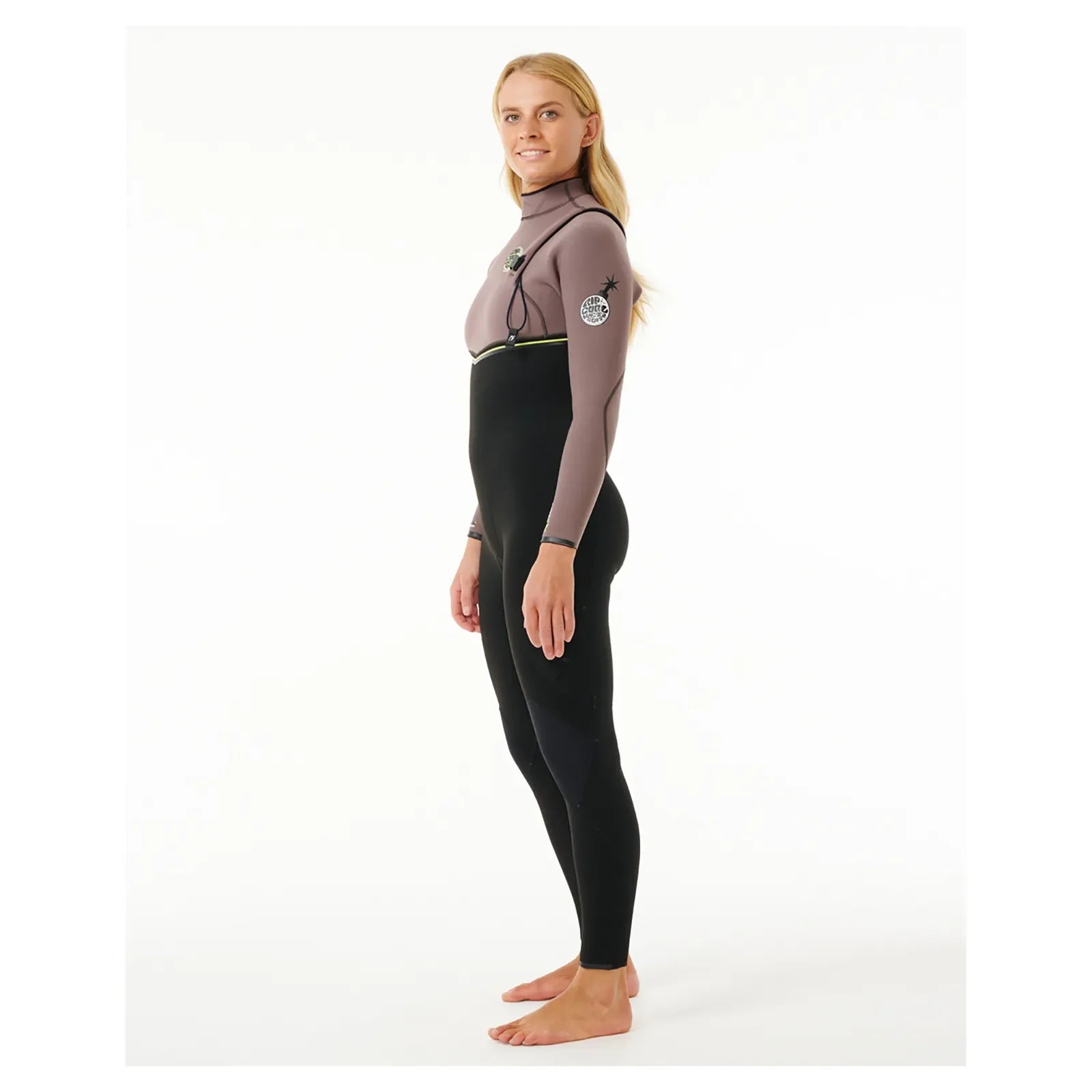 Rip Curl Women's E Bomb 4/3mm Zip Free Wetsuit - Eggplant 24/25 - Buy online today