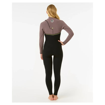 Rip Curl Women's E Bomb 4/3mm Zip Free Wetsuit - Eggplant 24/25 - Buy online today