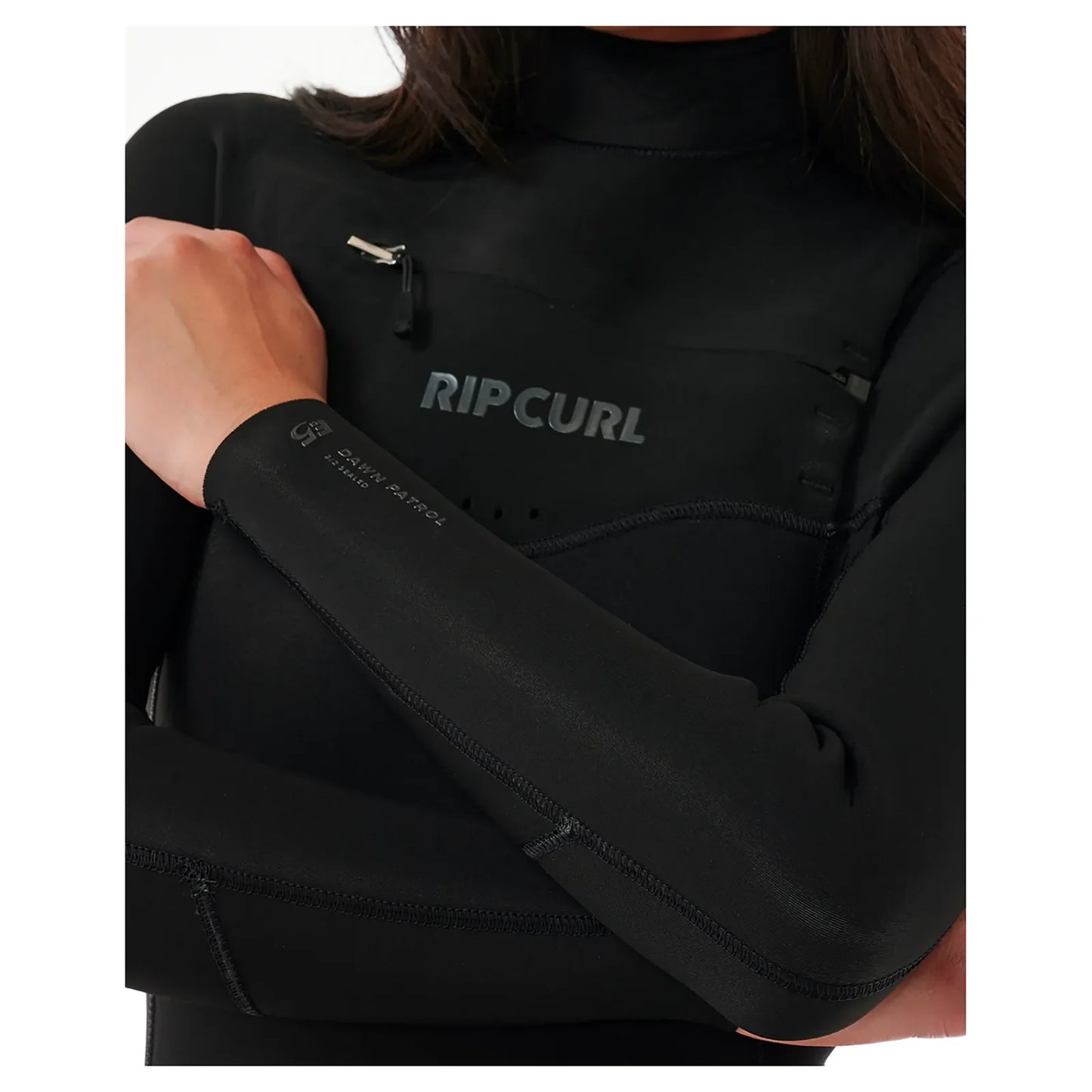 Rip Curl Women's Dawn Patrol 4/3mm Chest Zip Wetsuit - Black 2025 - Buy online today