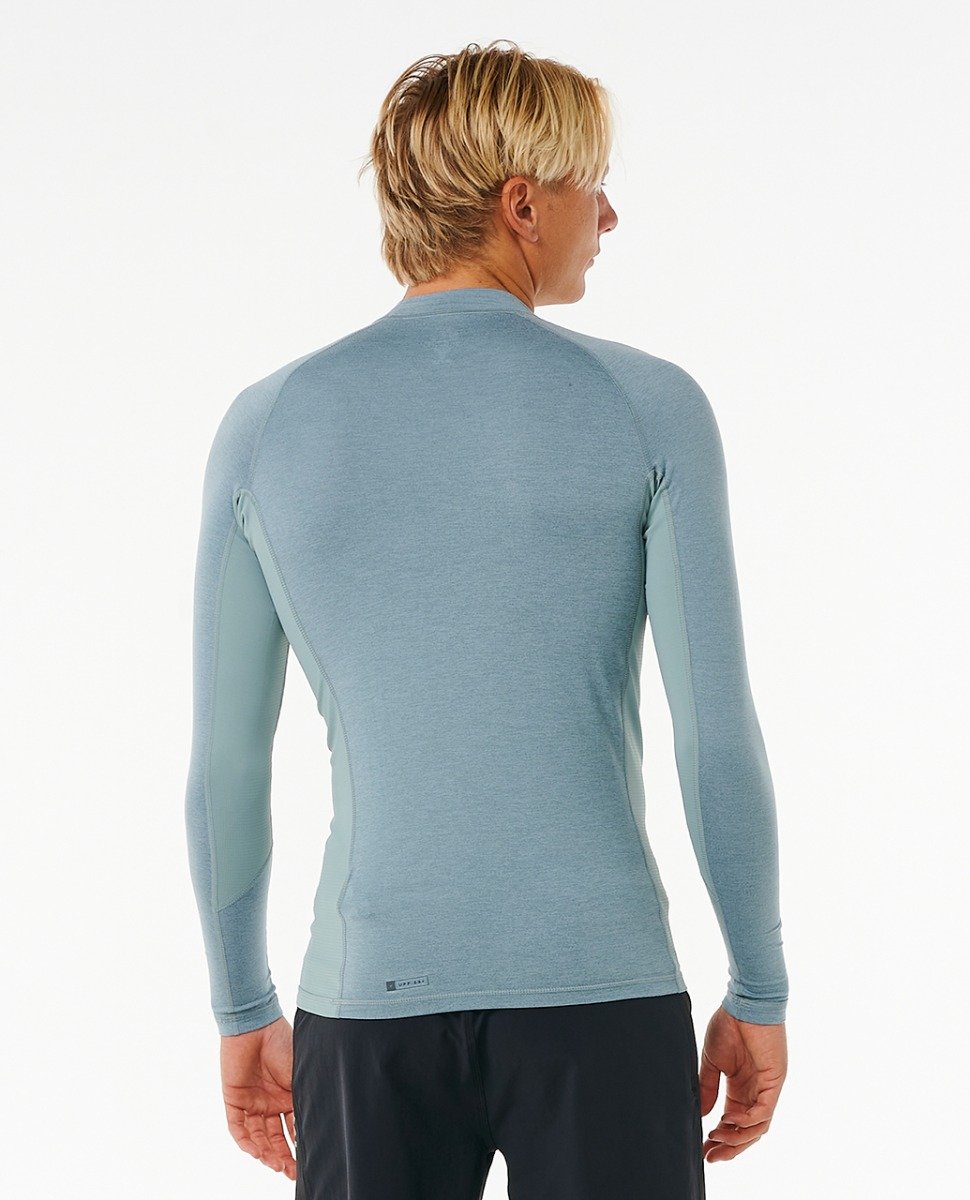 Rip Curl Dawn Patrol UPF Perf Men's Long-Sleeved Rash Vest - Mineral Blue