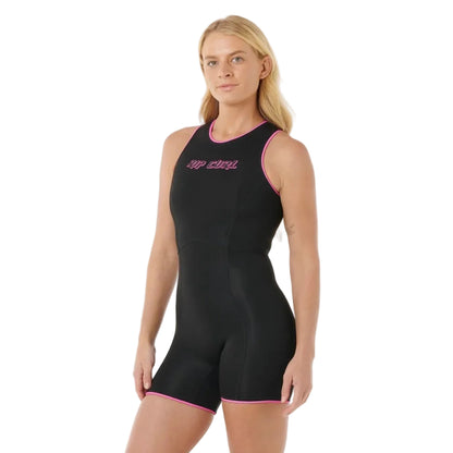 Rip Curl Steph Gilmore G-Bomb 1.5mm Short Jane Wetsuit in Black/Pink