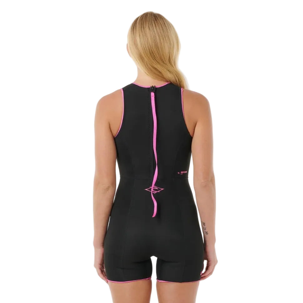 Rip Curl Steph Gilmore G-Bomb 1.5mm Short Jane Wetsuit in Black/Pink