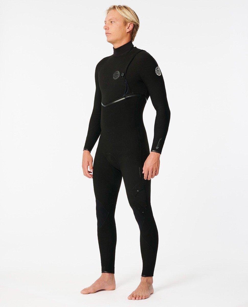 Rip Curl Flash Bomb 3/2mm Zip Free Wetsuit - Black