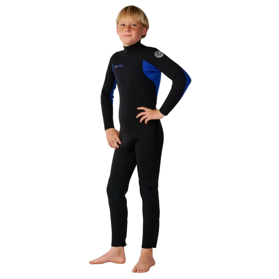 Rip Curl Kids Trad Back Zip 4/3mm Wetsuit in Blue