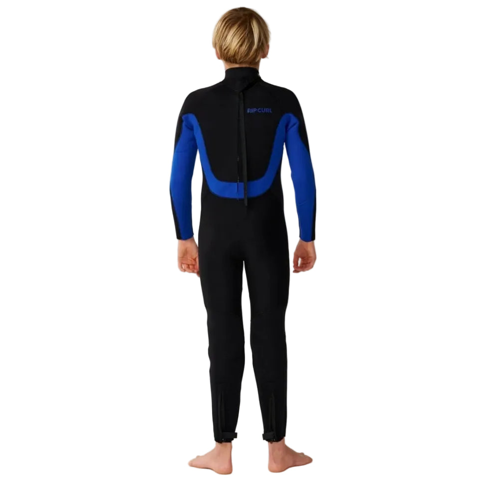 Rip Curl Kids Trad Back Zip 4/3mm Wetsuit in Blue