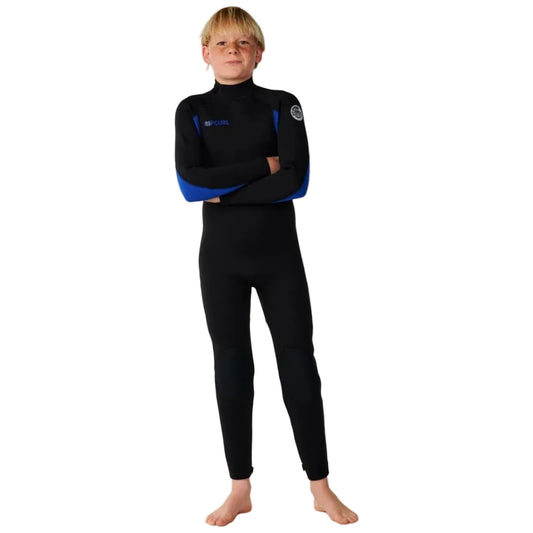 Rip Curl Kids Trad Back Zip 4/3mm Wetsuit in Blue