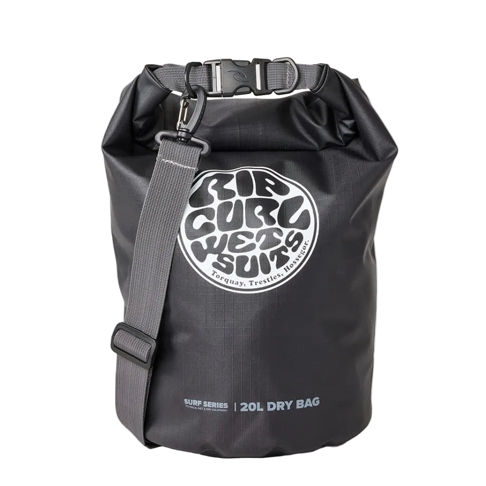 Rip Curl Surf Series Barrel Bag 20L in Black/Grey