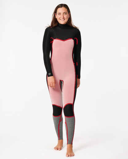 Rip Curl Dawn Patrol 5/3mm Women's Chest Zip Wetsuit 2025 - Black