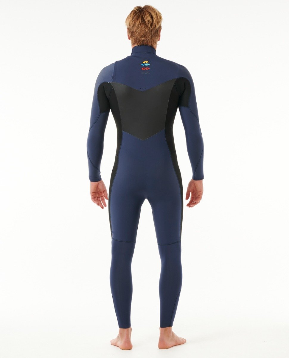 Rip Curl Dawn Patrol 4/3mm Chest Zip Wetsuit - Dark Navy