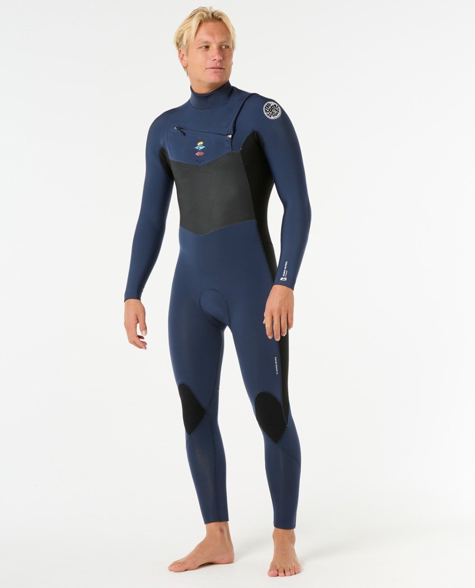 Rip Curl Dawn Patrol 4/3mm Chest Zip Wetsuit - Dark Navy