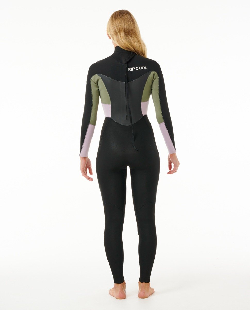 Rip Curl Women's Omega GBS 3/2mm Back Zip Wetsuit - Khaki