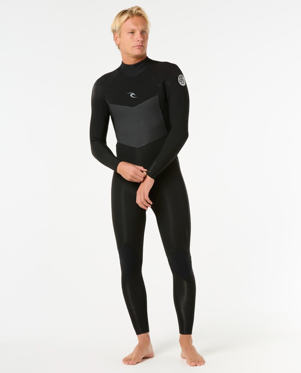 Rip Curl Dawn Patrol 3/2mm Mens Back Zip Wetsuit 2025 - Black