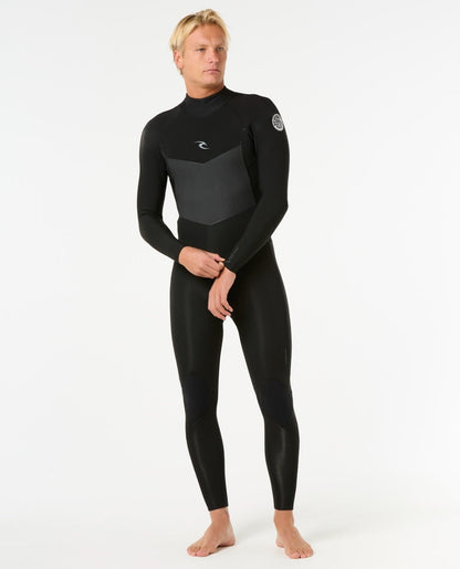 Rip Curl Dawn Patrol 3/2mm Mens Back Zip Wetsuit 2025 - Black