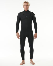 Rip Curl Dawn Patrol Performance Chest Zip 4/3mm Wetsuit 2025 - Black