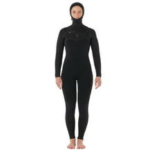 Rip Curl Womens Dawn Patrol Hooded 5/4mm Winter Wetsuit in Black