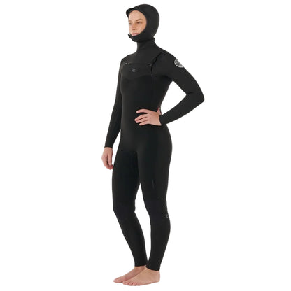 Rip Curl Womens Dawn Patrol Hooded 5/4mm Winter Wetsuit 2026 - Black