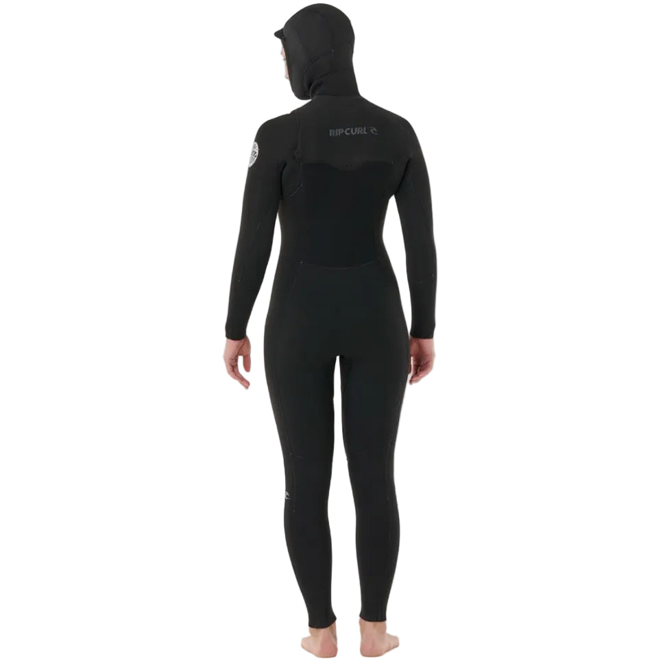Rip Curl Womens Dawn Patrol Hooded 5/4mm Winter Wetsuit 2026 - Black