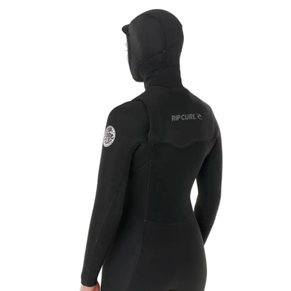 Rip Curl Womens Dawn Patrol Hooded 5/4mm Winter Wetsuit 2026 - Black