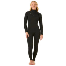 Rip Curl Womens Dawn Patrol Chest Zip 5/3mm Winter Wetsuit in Black