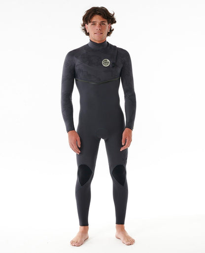 Rip Curl E Bomb 3/2mm Mens Zip Free Summer Wetsuit - Charcoal