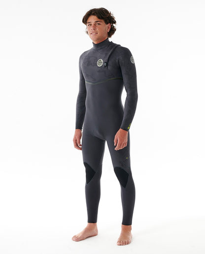 Rip Curl E-Bomb 3/2mm Men's Zip Free Summer Wetsuit - Charcoal