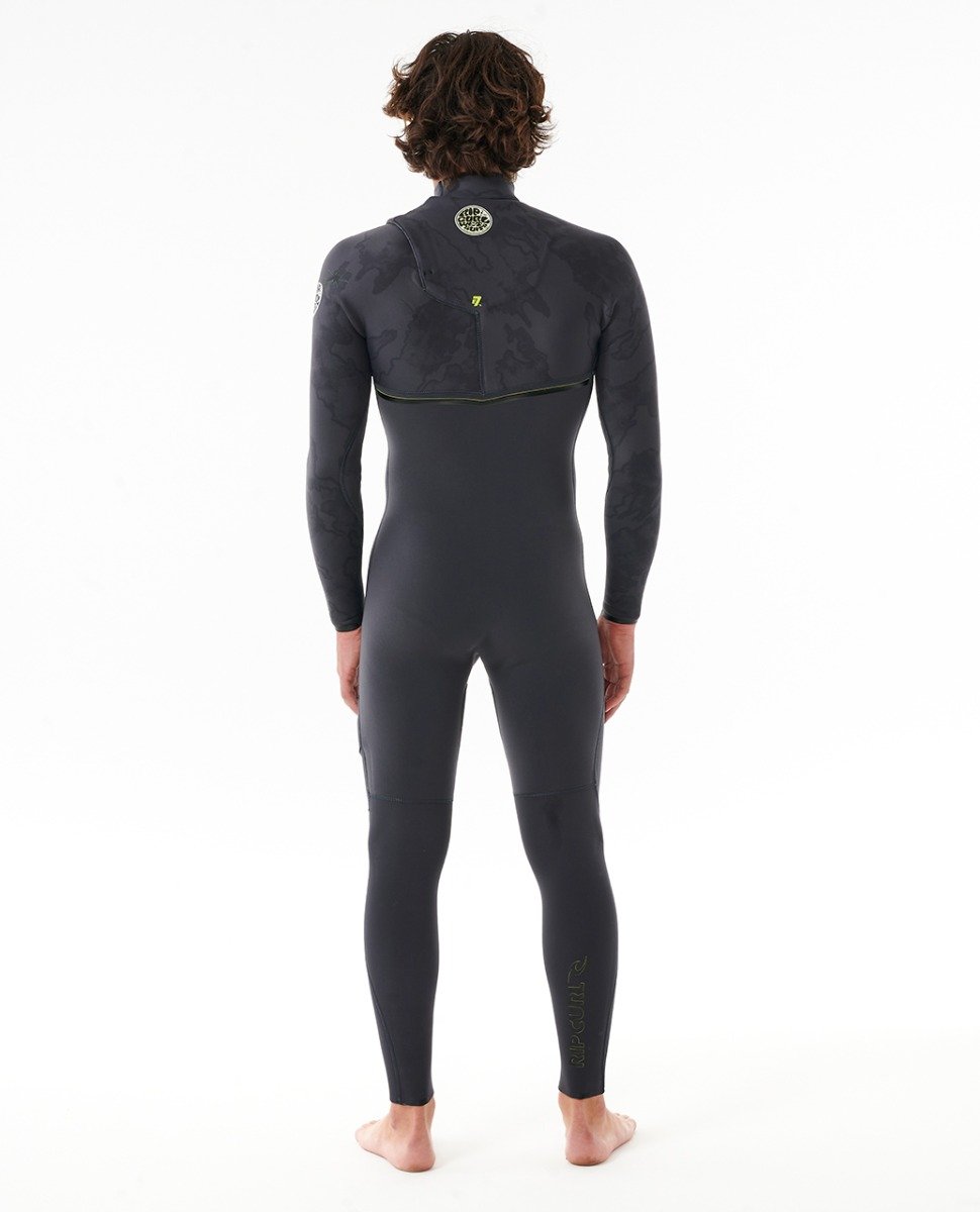 Rip Curl E-Bomb 3/2mm Men's Zip Free Summer Wetsuit - Charcoal