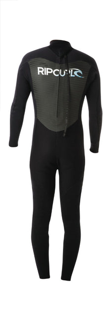 Rip Curl Omega 3/2mm Mens Back Zip Wetsuit 2021 - Black - Back