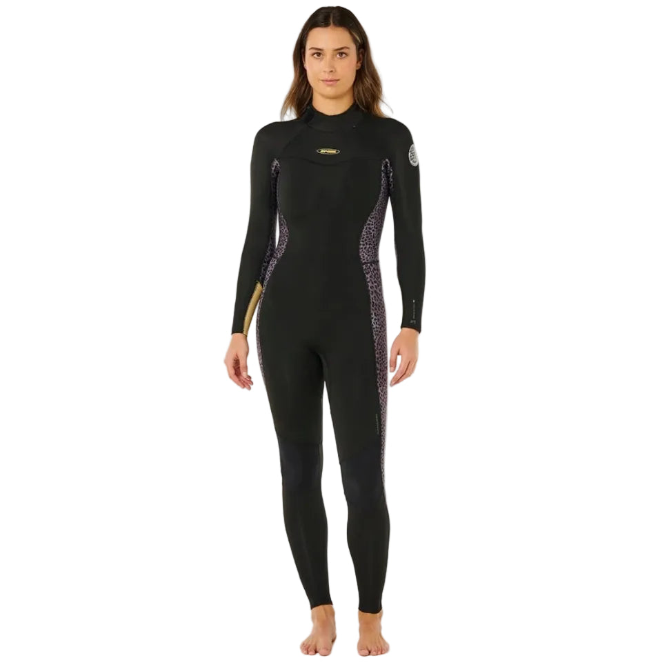 Rip Curl Womens Dawn Patrol Back Zip 4/3mm Wetsuit in Natural