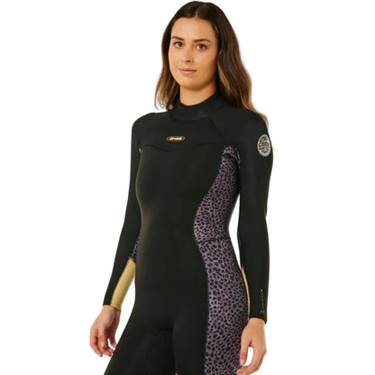 Rip Curl Womens Dawn Patrol Back Zip 4/3mm Wetsuit in Natural