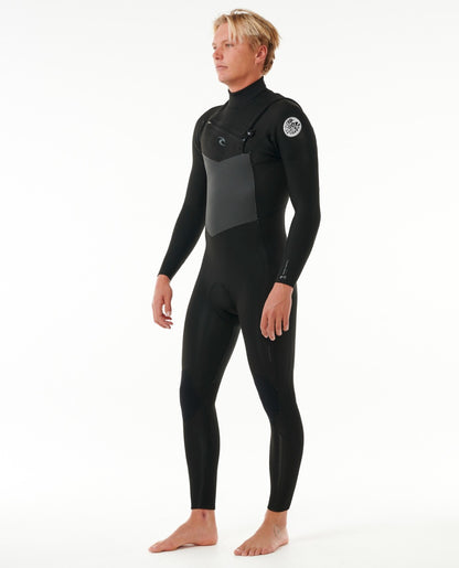 Rip Curl Dawn Patrol 5/3mm Men's Chest Zip Winter Wetsuit 2024 - Black