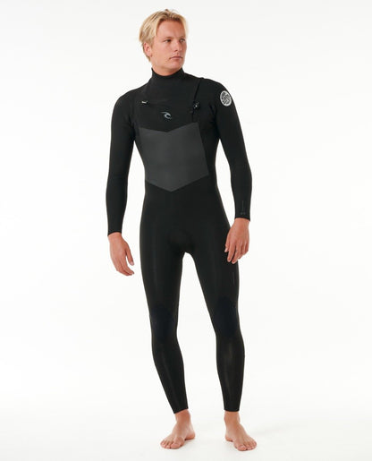 Rip Curl Dawn Patrol 5/3mm Men's Chest Zip Winter Wetsuit 2024 - Black